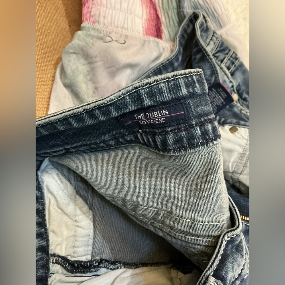 VIGOSS “The Dublin Boyfriend” Distressed  Shorts – Size 20 Jeans cut to shorts - Picture 15 of 16